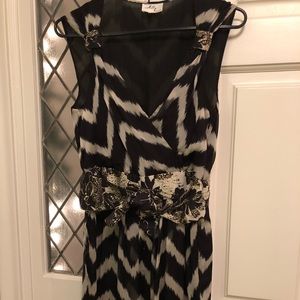 Milly striped cocktail dress